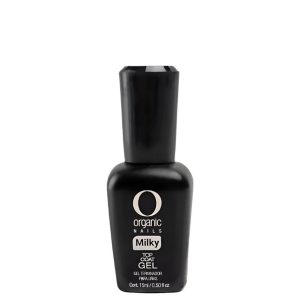 Organic Nails Milky Top Coat Gel 15 ml.